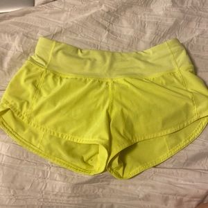 lululemon speed up shorts size 2